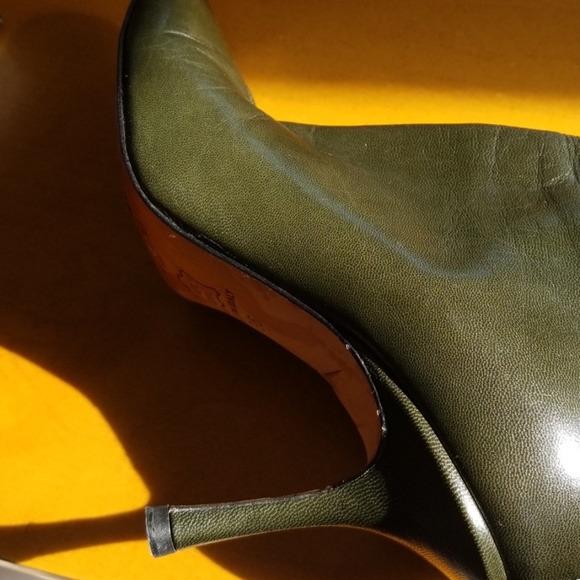 Jimmy Choo London knee high boots in fab green! - Picture 2 of 8